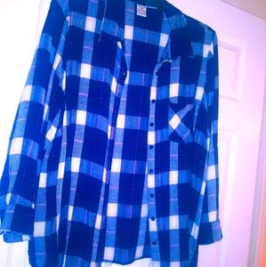 Plaid button up shirt